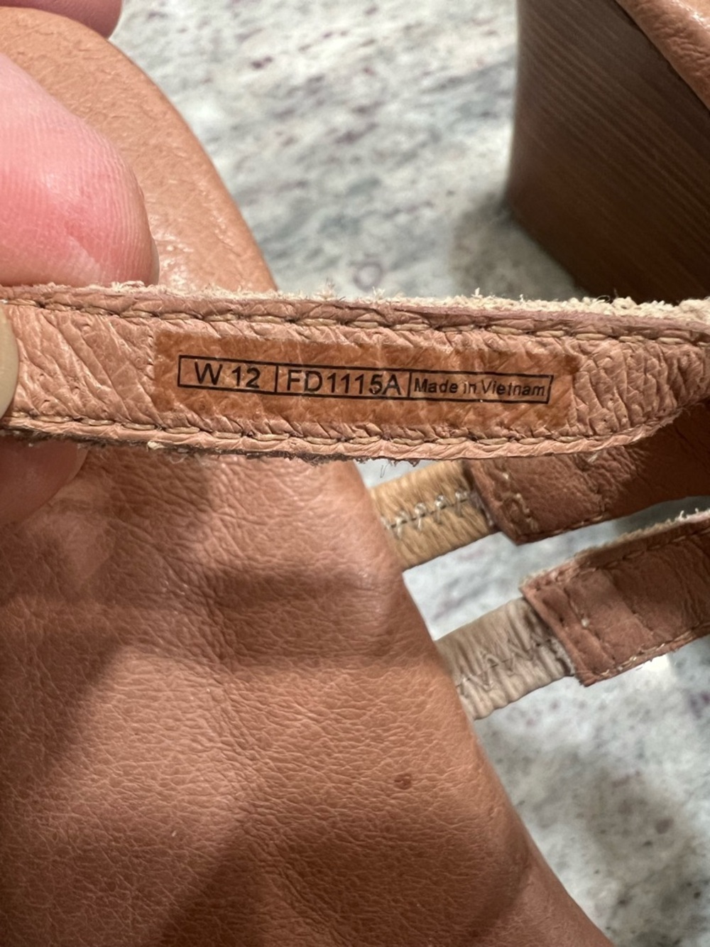 UGG Women's Tan Strap Slingback Wedge Sandals - Picture 3 of 5